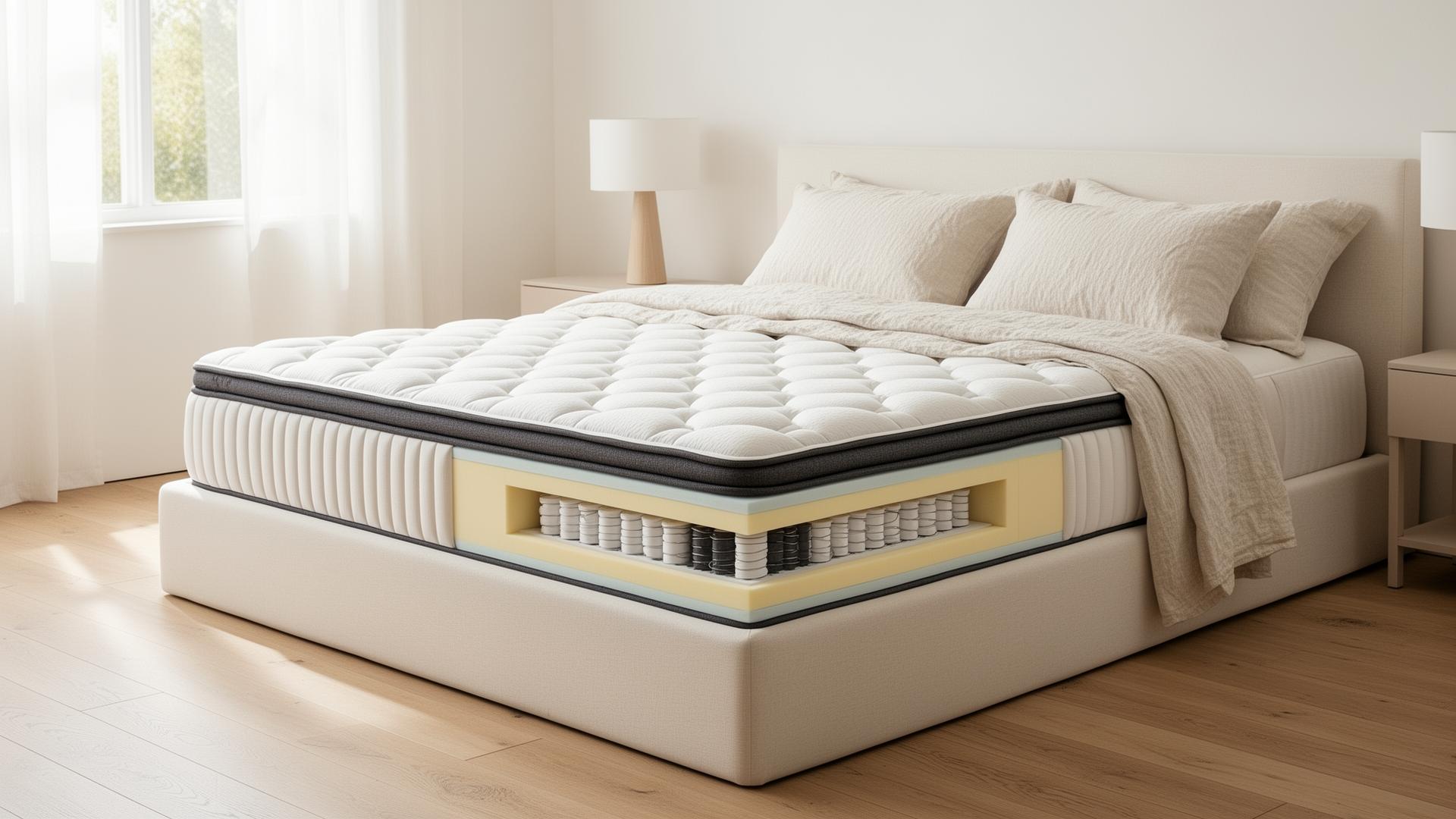 Premium mattress in a modern Irish bedroom